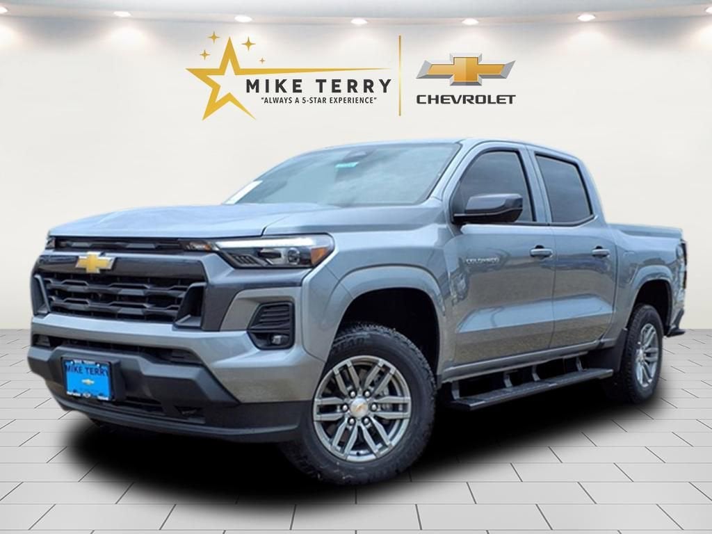 2025 Chevrolet Colorado WT/LT in Sterling Gray Metallic — front three-quarter view
