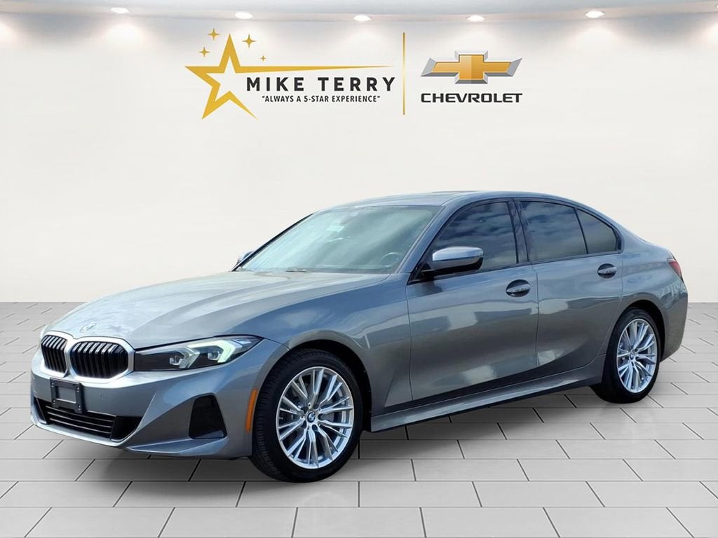 2023 BMW 330i 330i in Gray — front three-quarter view